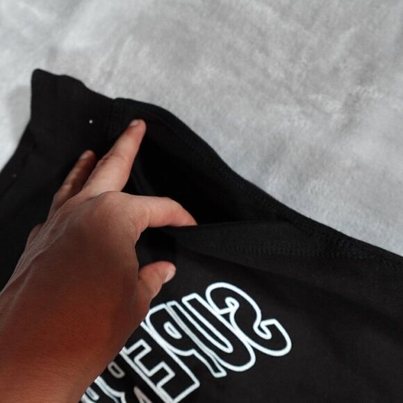 Superrradical Fleece Shorts Mens Medium 10” Streetwear Drawstring Black - Picture 9 of 10